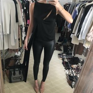 NWT UNIQUE AQ/AQ BLACK SILK TOP